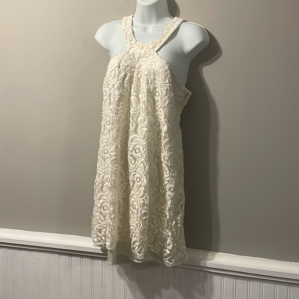 Marciano lace cream top for women small halter